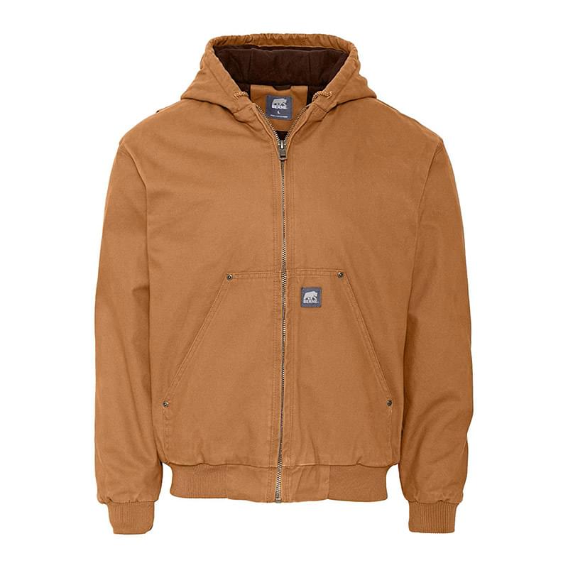 Berne Heartland Washed Duck Hooded Work Jacket