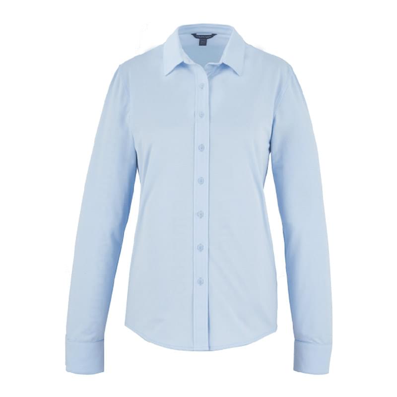 TATRA Eco Long Sleeve Knit Button Up Shirt-Women&#39;s